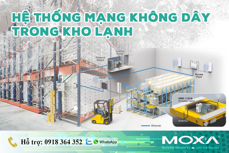 Hệ thống mạng không dây trong kho lạnh